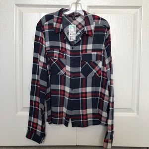 NWT! Plaid Long Sleeve Top